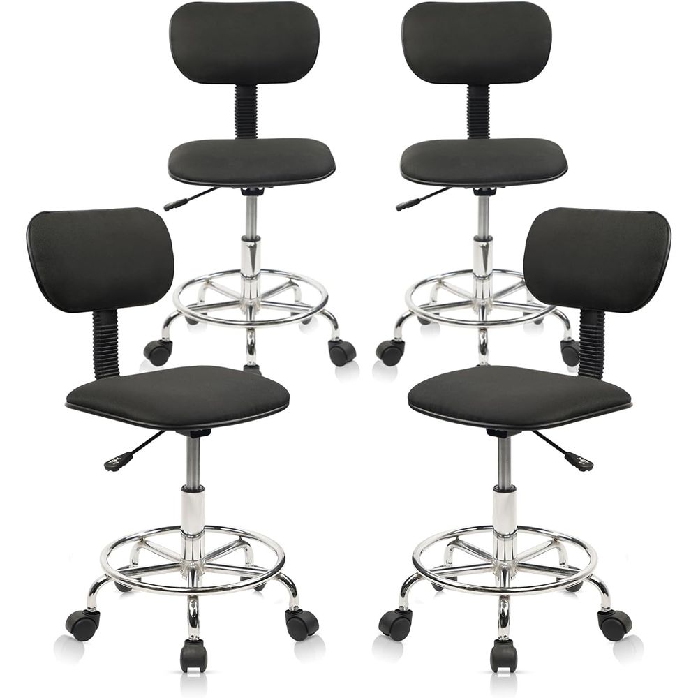Spa & Wellness Zámeček Petrovice - Adjustable Height Swivel Stool with Backrest,