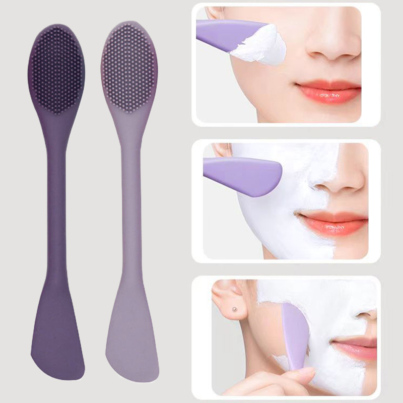 Face Mask Silicone - Portable Double Head Facial Care Brush