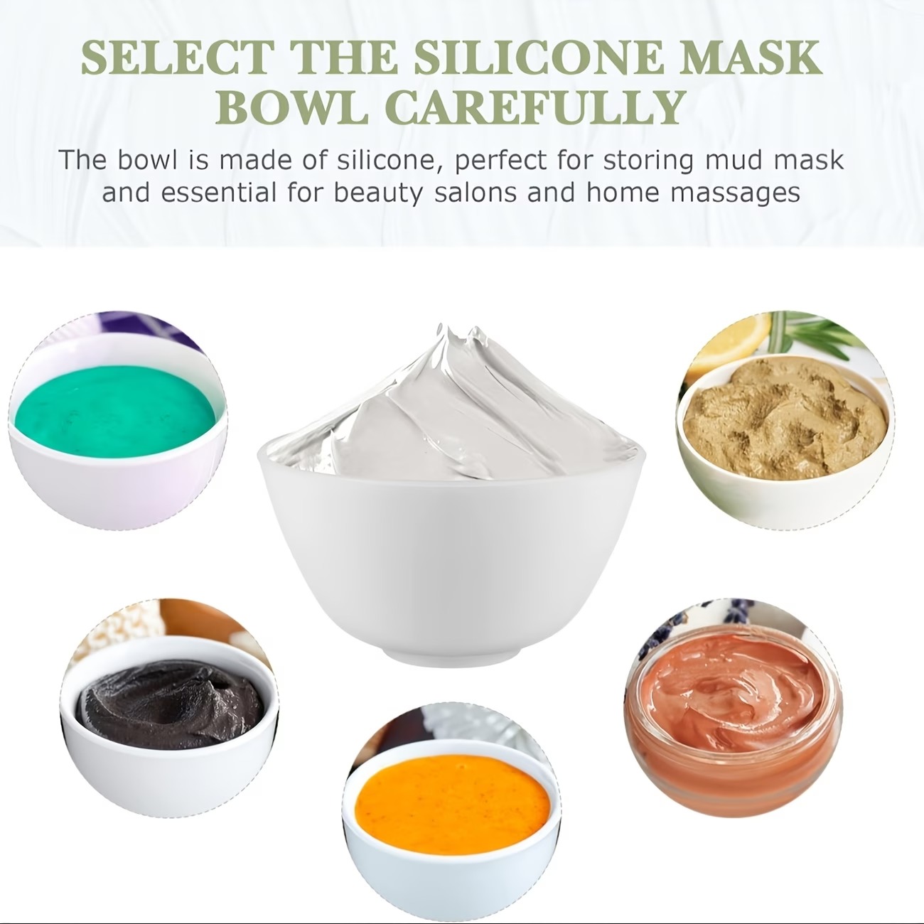 White Diy Face Mask Mixing Bow - Face Mask Silicone review and price