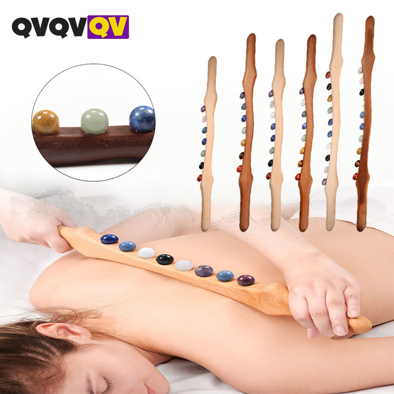 Wood Massage Stick 10 Jade Sto - Jade Roller Stone review and price