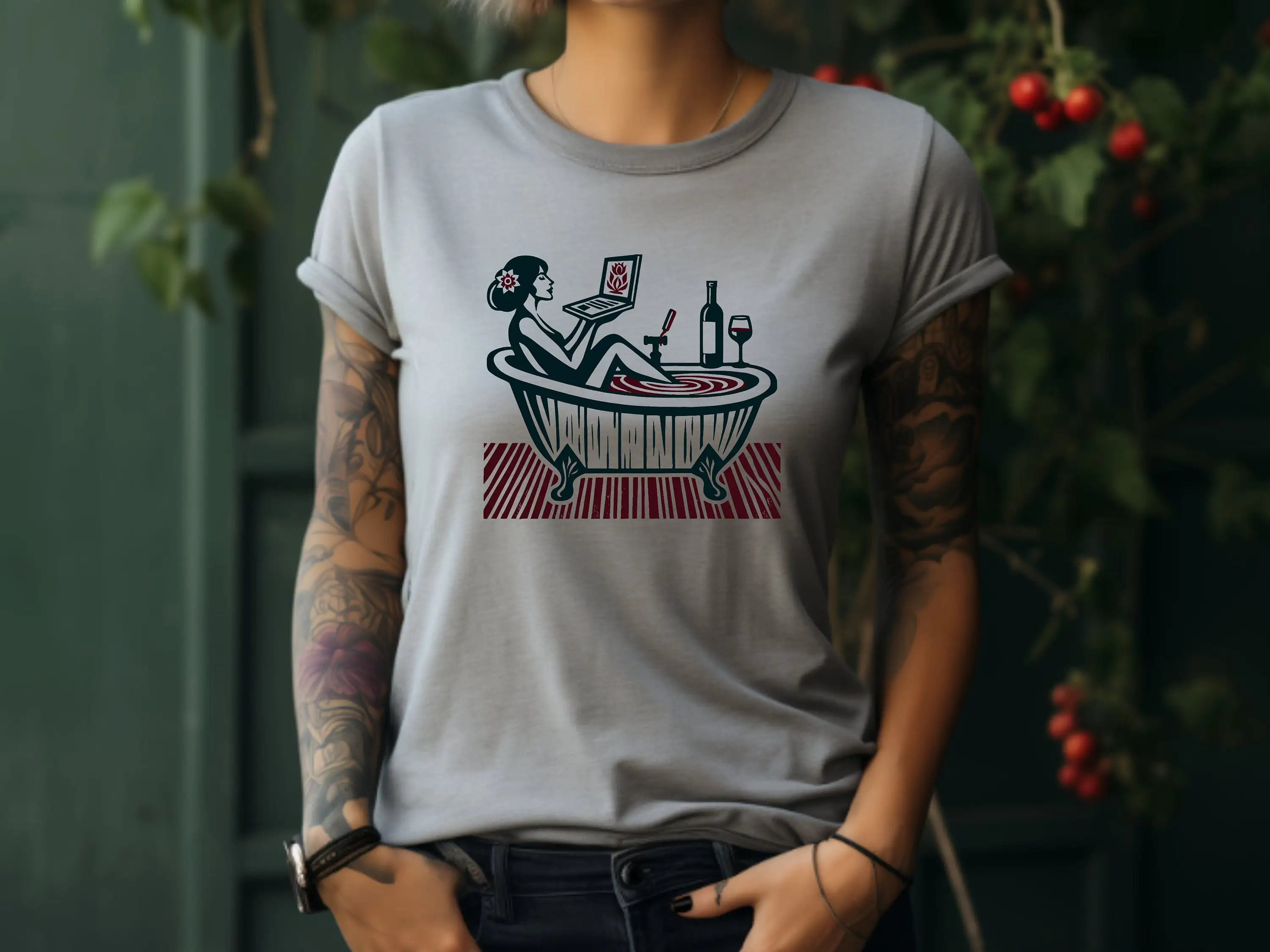 Self Care T Shirt Wine Lover B - Spa Wellness The Fort review and price