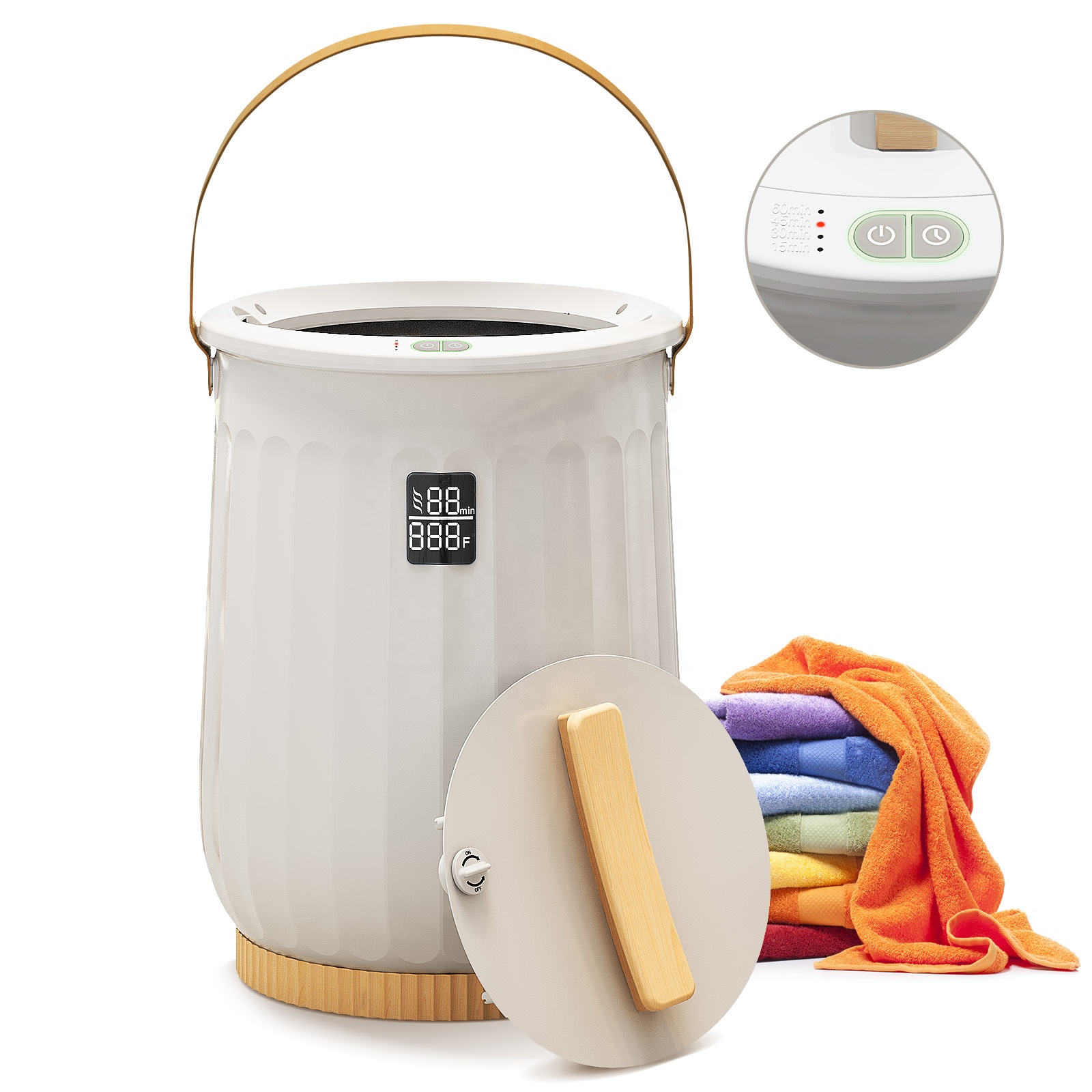 20L Towel Warmer Bucket with T - Spa & Wellness Zámeček Petrovice review and price