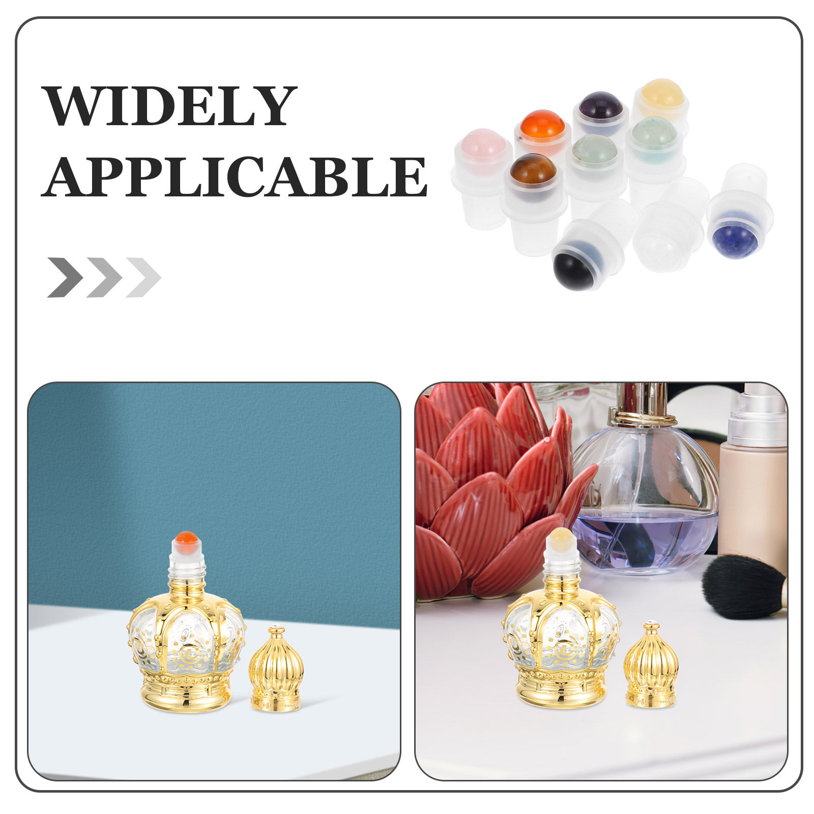 10Pcs Essential Oil Bottle Rol - Jade Roller Stone review and price
