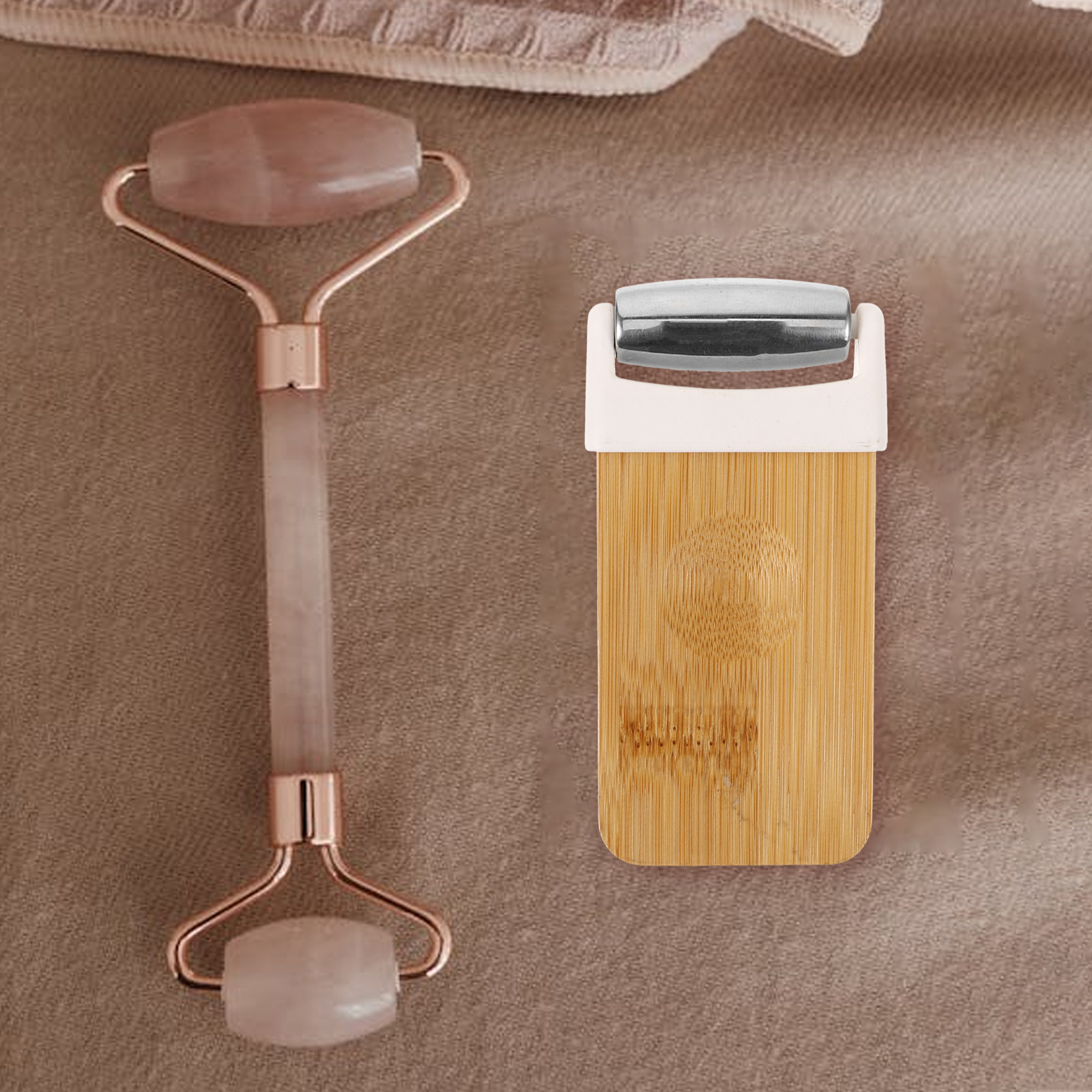 Wooden Jade Stone Facial Rolle - Jade Roller Stone review and price