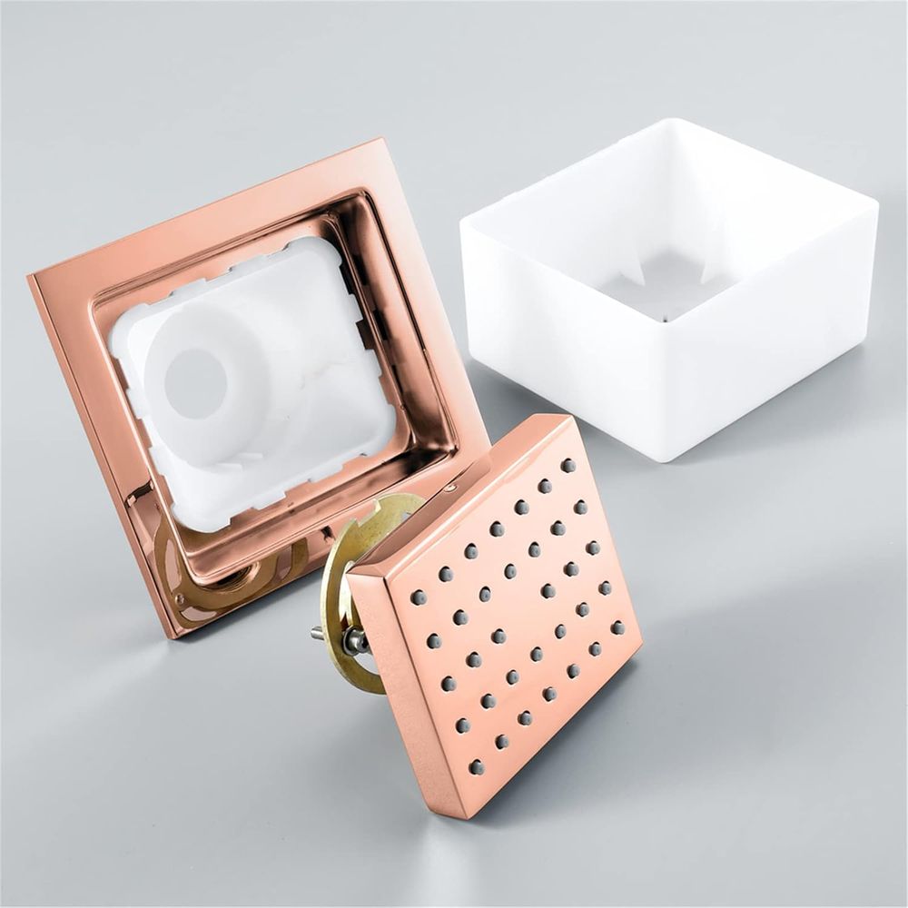 4-Piece Solid Brass Square Sho - Spa & Wellness Zámeček Petrovice review and price