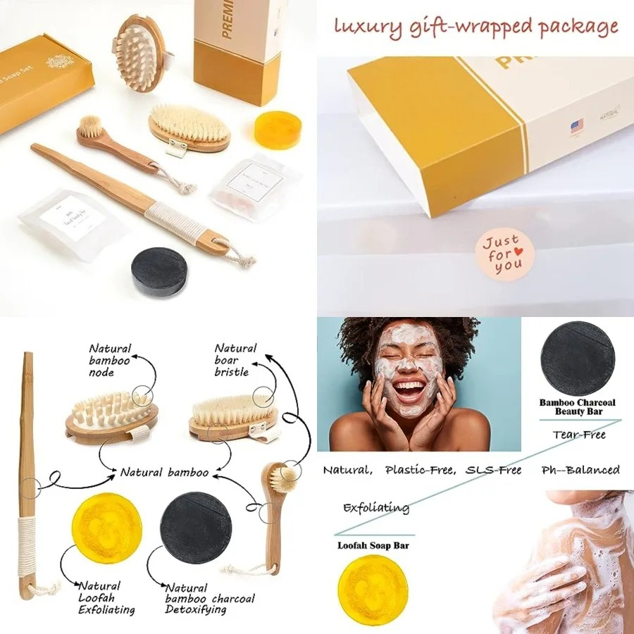 All Natural Soap and Dry Brush - Body Loofah Natural review and price