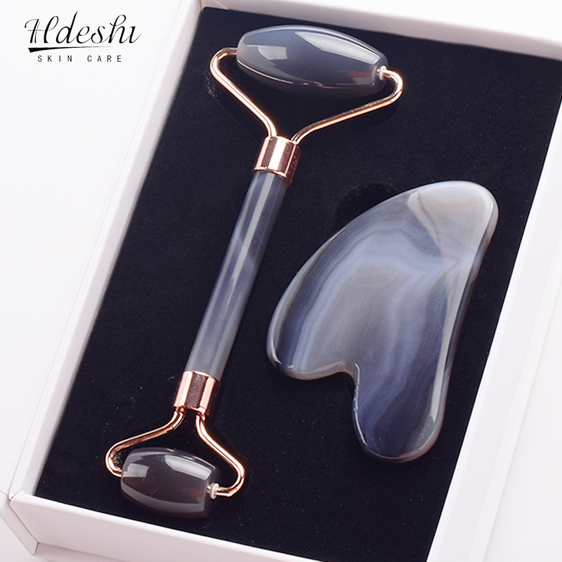 Grey agate Jade Roller Massage - Jade Roller Stone review and price