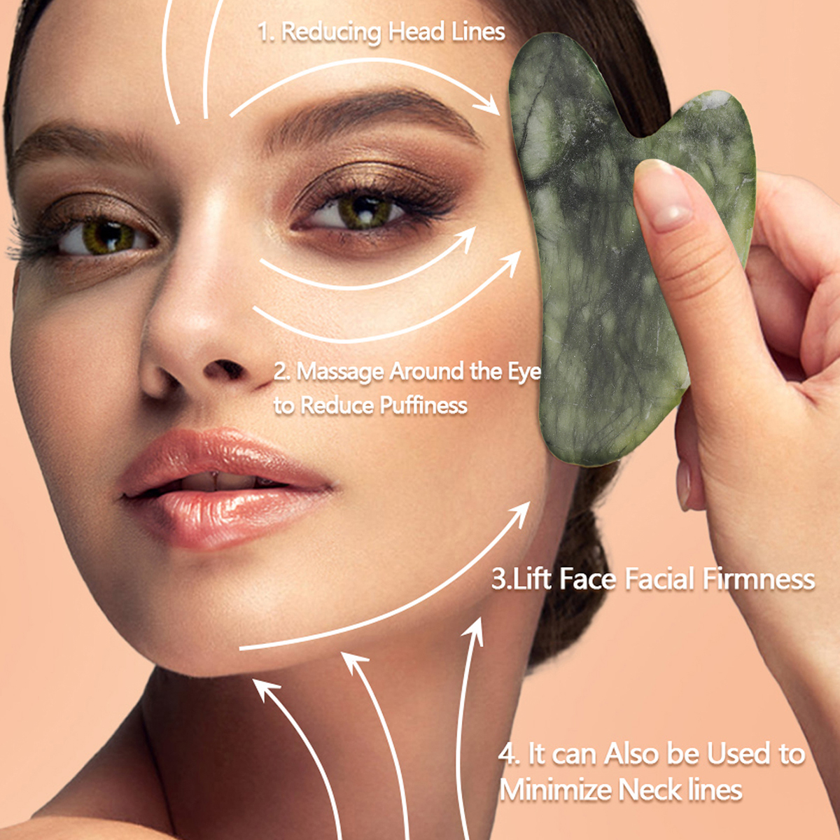 Natural Jade Roller Face Gua S - Jade Roller Stone review and price